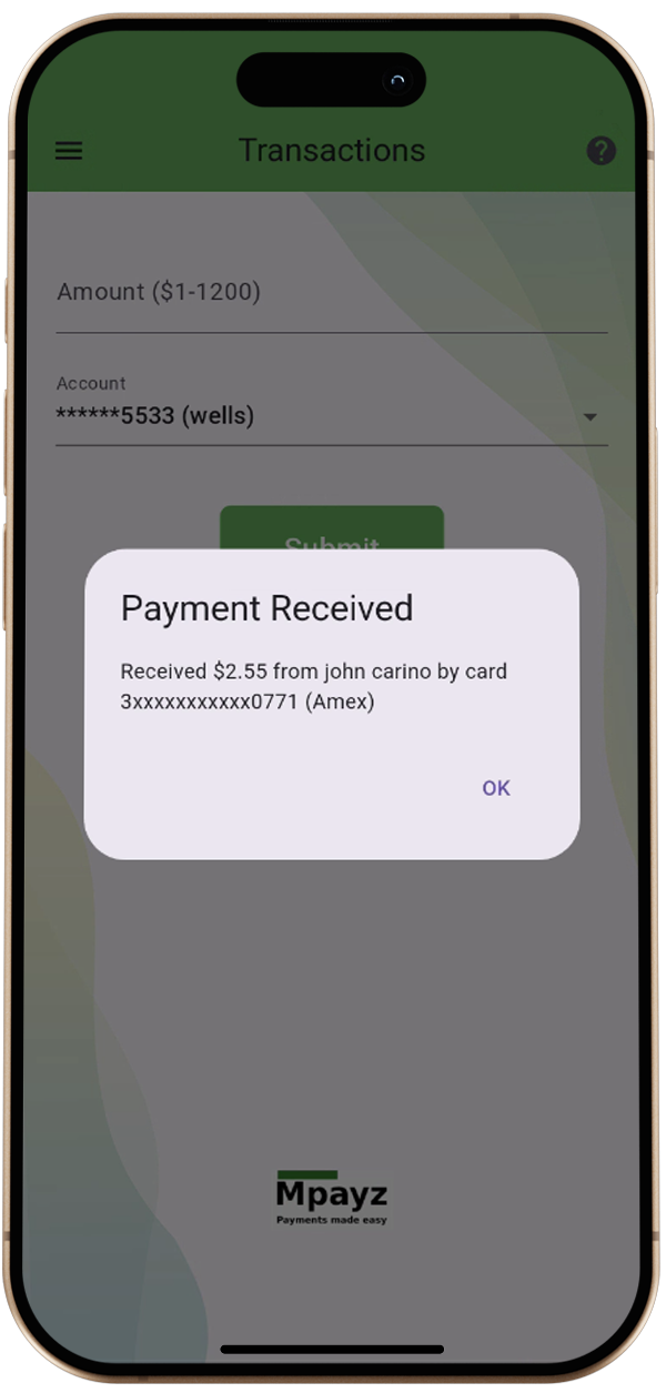 PAYMENT CONFIRMATION FOR MERCHANT