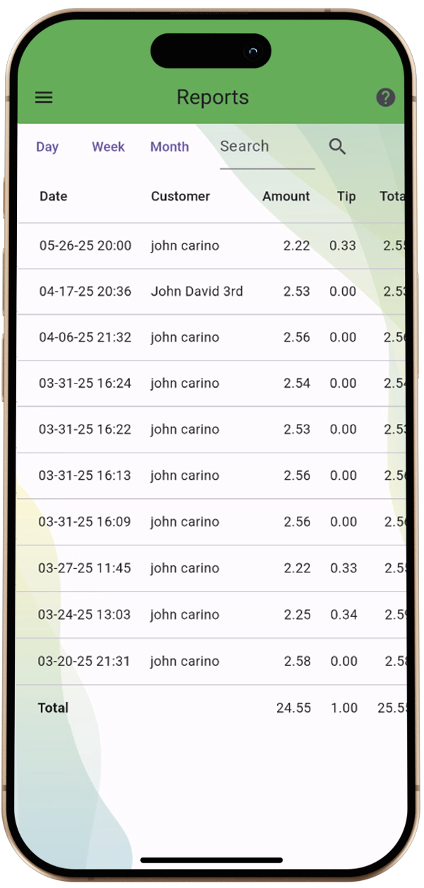 TRANSACTION SEARCH CAPABILITY