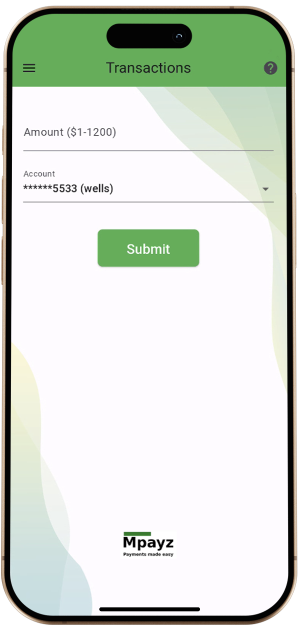 MERCHANT AMOUNT ENTRY